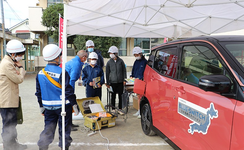 Cooperation with Akiruno City on disaster prevention drills