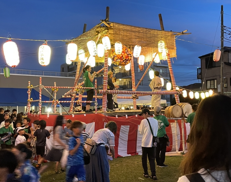 稲城市での盆踊り大会